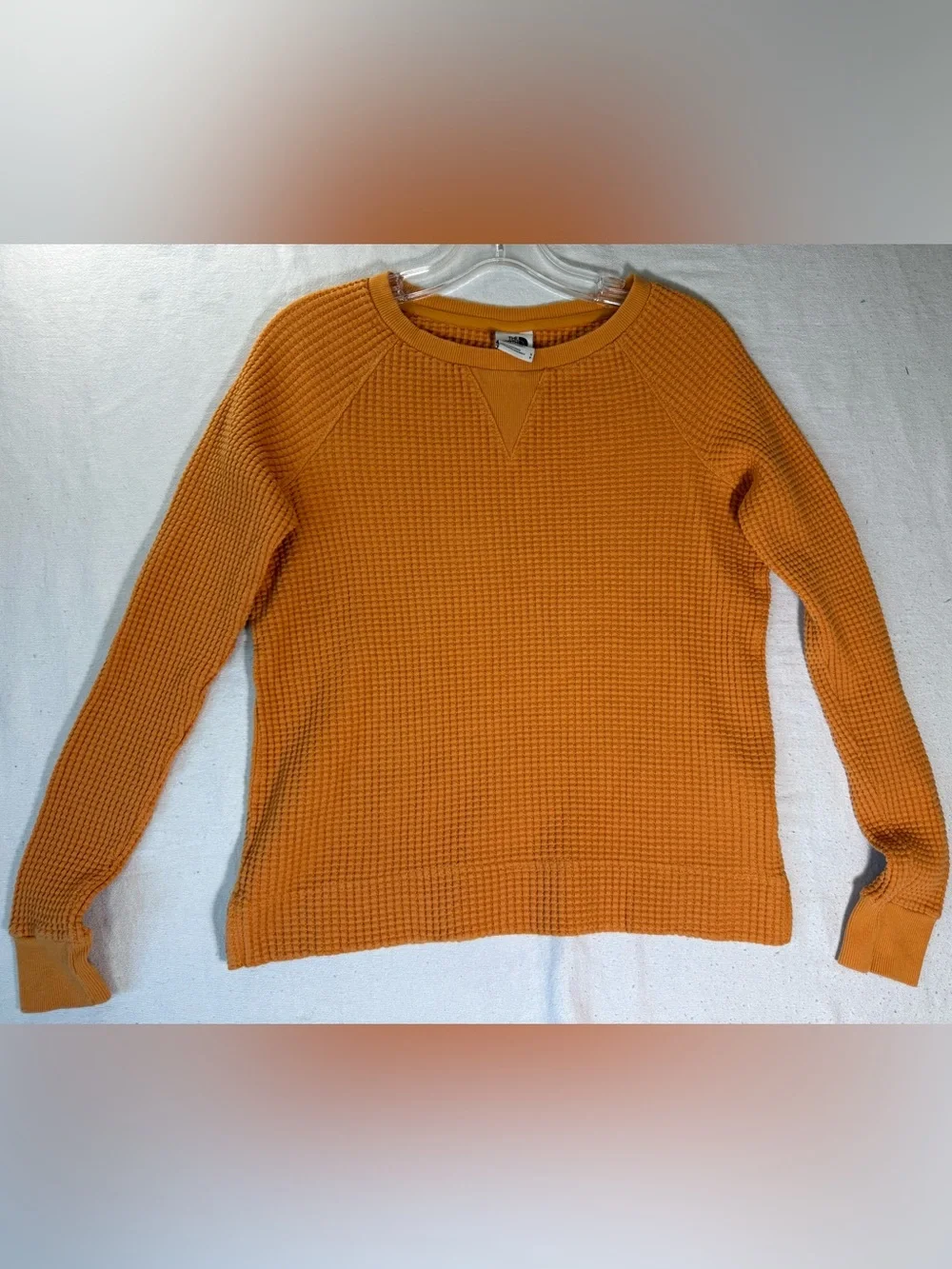 The North Face Women’s Waffle Knit Thermal Pullover Orange